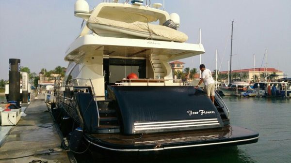 luxury yacht in Malaysia